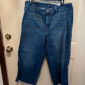 Cropped denim Jjill pants.